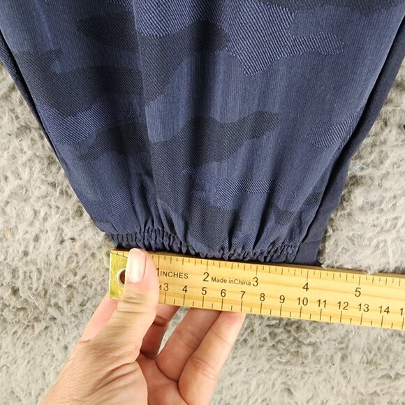 Athleta Pants Womens 16 Blue Camo Brooklyn Textured Jogger - Picture 7 of 9